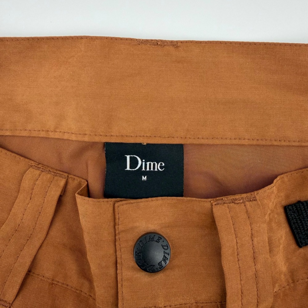 Dime Cargo Pants Men Medium Brown Integrated Belt Utility Skate Gorpcore - Picture 7 of 13